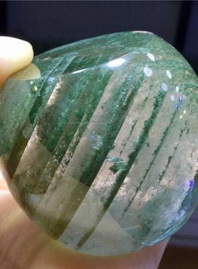 热销东海水晶天然巴西老矿手把件山绿幽桶珠鼓珠镇纸车摆千层