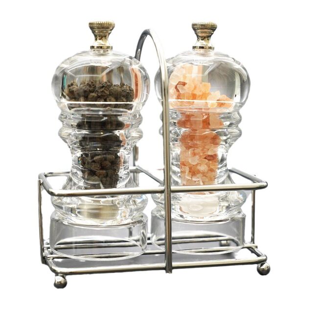 Creative new grinder Pepper jar Salt jar Grinding tool Transparent acrylic seasoning bottle Restaurant seasoning bottle