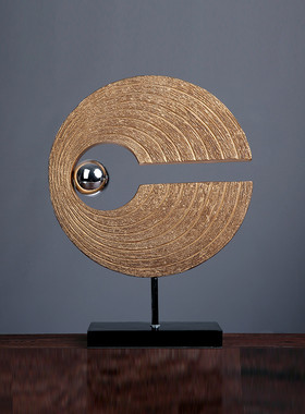 创意新中式现代家居软装饰品电视柜玄关办公室慧眼摆件树脂工艺品