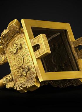 纯铜香炉家居方鼎铜鼎摆件鼎盛千秋铜聚财鼎四客厅公司办公室装饰