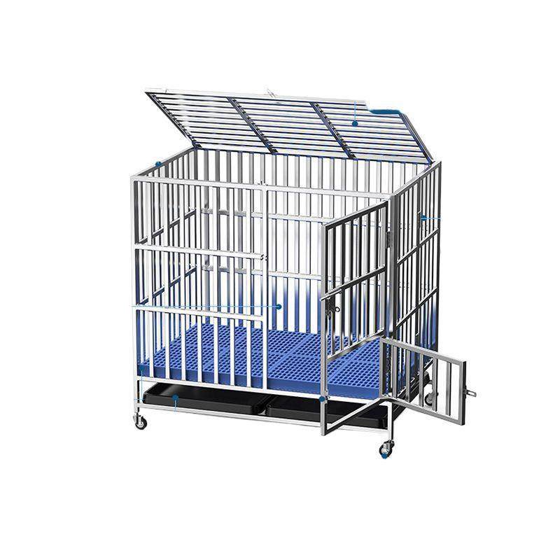 不锈钢狗笼子可折叠室内外加粗加厚宠物笼大型中型犬金毛边牧笼子,淘宝优惠券,粉丝福利购,淘宝优惠卷