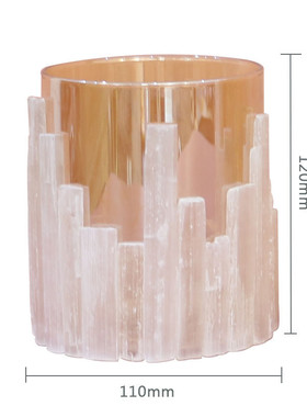 玻璃轻奢天然晶石水培现代花瓶摆件创意家居办公室插花花瓶高级感