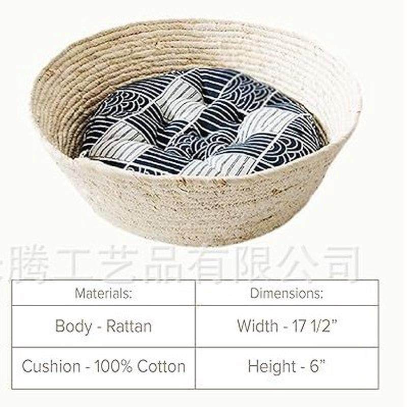 直供猫窝藤编手工编制猫窝四季通用泰迪狗狗窝宠物垫,淘宝优惠券,粉丝福利购,淘宝优惠卷