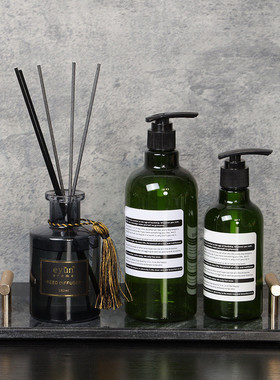 样板房衣帽间梳妆台卫生间简约现代托盘饰金属软装香薰小摆件摆设