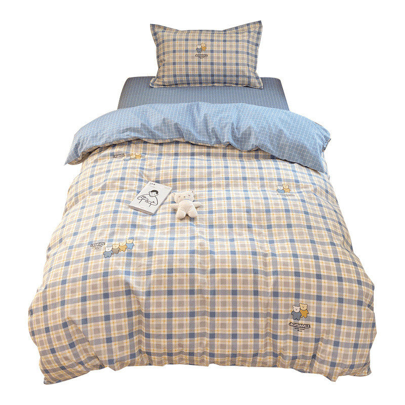 纯棉学生宿舍被套单人床上三件套床品儿童床单1.2米床上用品全棉,淘宝优惠券,粉丝福利购,淘宝优惠卷