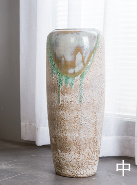 会议室陶瓷批发客厅落地大花瓶景德镇咖啡厅餐厅酒店实体店装饰