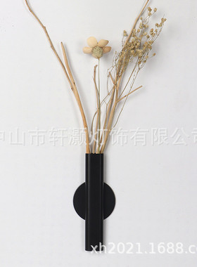 北欧创意墙上粘贴花器装饰花瓶墙壁饰品干花器免打孔客厅家居装饰