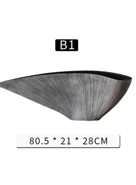 合成树脂花瓶手工家居摆件桌面装饰现代简约创意抽象工艺品可