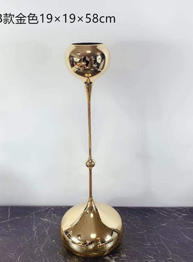 客厅金属水滴烛台摆件样板间现代餐厅餐桌家居装饰蜡烛台创意摆设