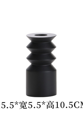 实木蜡烛台摆件北欧现代样板间清新家居饰品烛台半圆艺术极简摆设