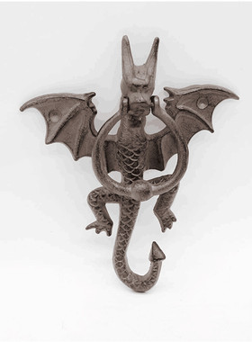 欧式铸铁飞龙门敲家居复古壁挂花园庭院创意装饰