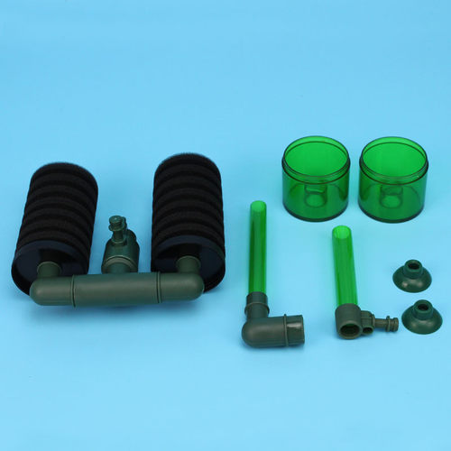 仟锐水妖精QS100A/200A吸便器双头迷你鱼缸气动过滤器反气举 - 图1