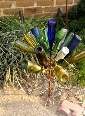 花园装饰厂家瓶瓶架户外瓶子庭院派对装饰摆件金属支架工艺品批发