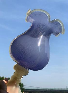 中古顿寂风家居拼色风灯花瓶芬侘赫本风玻璃花瓶简欧客厅装饰合集