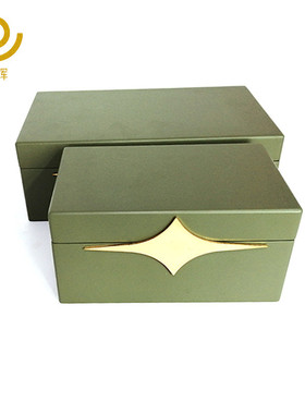 厂家直供新中式衣帽间样板房装饰摆件首饰收纳盒梳妆台装饰盒批发