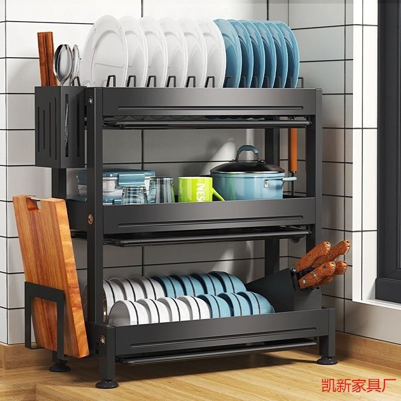 304不锈钢厨房置物架碗架沥水架多功能晾碗筷台面餐具碗碟收纳架,淘宝优惠券,粉丝福利购,淘宝优惠卷