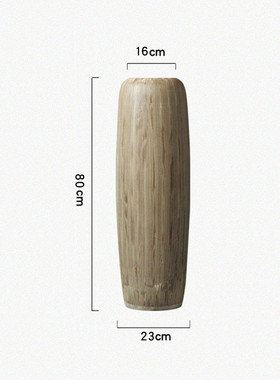 景德镇陶瓷线条落地花瓶家居装饰摆件干花庭院客厅工艺品花器