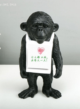 琢之华班克西花扔男孩摆件创意轻奢客厅艺术人物雕塑家居装饰品