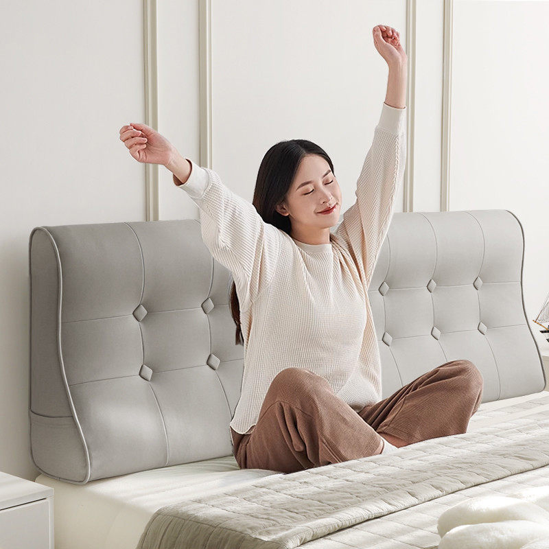 科技布护腰床头靠垫榻榻米无床头悬浮床靠垫软包靠背大靠枕床头套,淘宝优惠券,粉丝福利购,淘宝优惠卷
