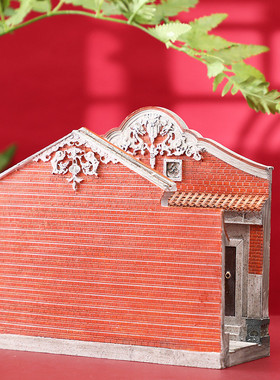 热销【星球再现】闽南巷子树脂书立摆件创意巷子微缩摆件装饰怀旧