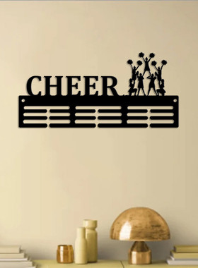 啦啦队居家奖牌挂架简约线条镂空墙面装饰品创意室内运动壁挂