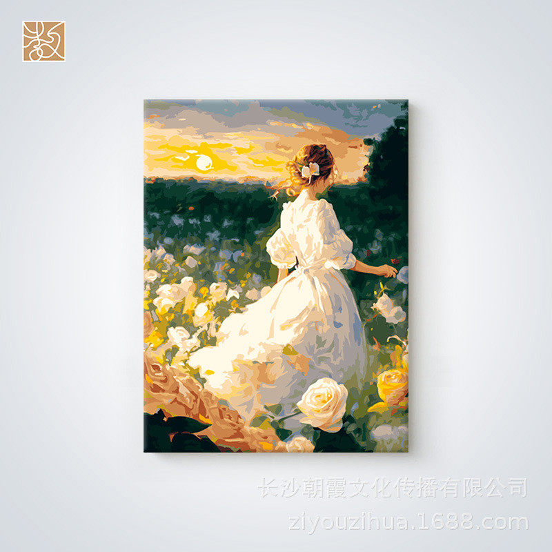 手绘手工油画diy数字油画填色亲子兴趣培养摆件装饰画4560带内框,淘宝优惠券,粉丝福利购,淘宝优惠卷