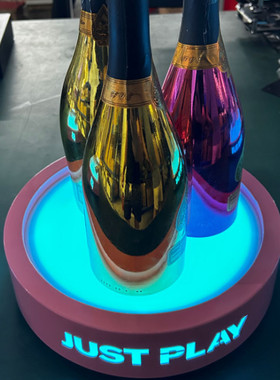 酒吧发光酒座新款洋酒创意造型展示架底座洋酒架座发光酒ktvled