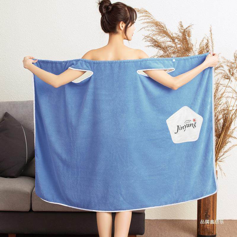 网红潮可穿可裹浴巾女夏学生浴裙吸水新款浴袍四季家用速干不掉毛,淘宝优惠券,粉丝福利购,淘宝优惠卷
