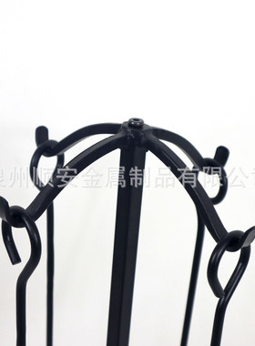 热销工具美式乡村铁艺火炉壁炉厂家直销户外烤火炉工具收纳架