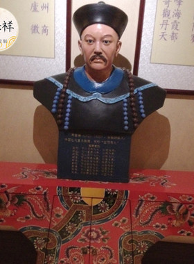 热销厂家供应酒店大堂人物模型摆件玻璃钢人物雕塑人物古代彩绘