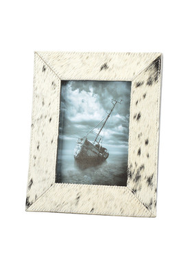 现代轻奢黑白马毛相框样板间卧室画框摆件创意家居饰品软装工艺品