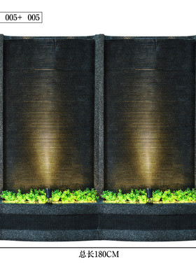 大象欧式水景创意水幕墙孔雀流水喷泉摆件庭院会所办公室鱼池装饰