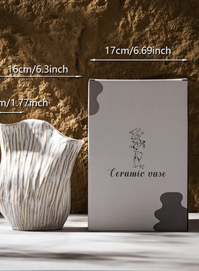 北欧现代寂白色陶瓷侘ins风风花瓶客厅插花创意家居装饰艺术摆件