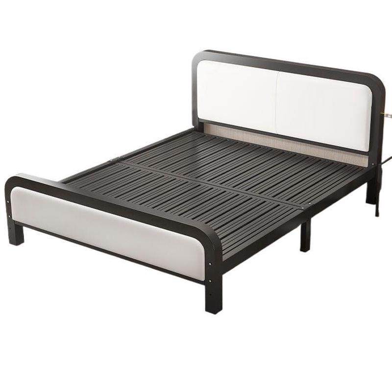 床头软包床双人1.8x2米铁艺床加厚加粗加密1.5米1.2米单人公寓床,淘宝优惠券,粉丝福利购,淘宝优惠卷