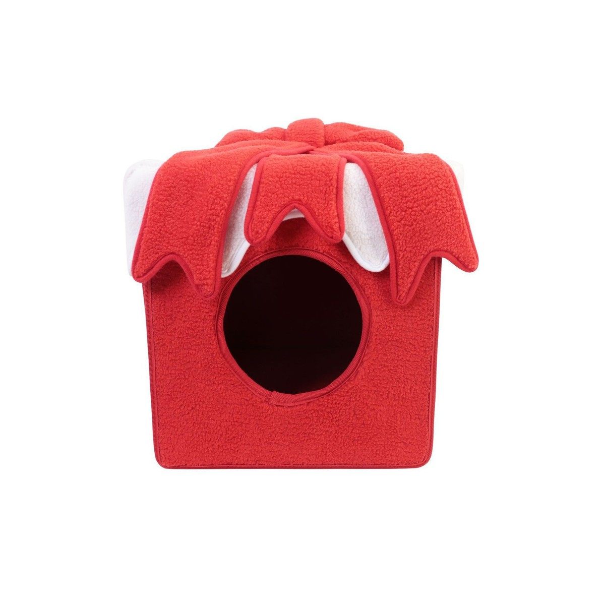 圣诞节猫窝房子冬季保暖猫窝深度窝睡眠博美小型犬狗房子猫窝。,淘宝优惠券,粉丝福利购,淘宝优惠卷