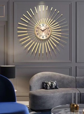 热销静音石英钟表卧室挂钟客厅个性创意轻奢欧式时尚时钟简约家用