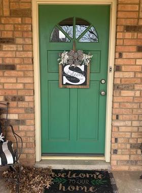 新品26英文字母个性化前门装饰门挂牌布置道具木质工艺品挂件