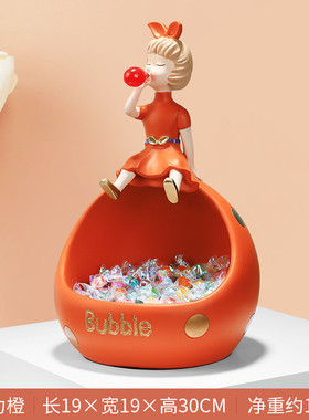 轻奢简约爱心泡泡女孩摆件摆件书桌客厅床头柜梳妆台收纳收纳