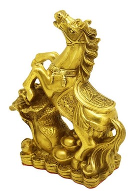 黄铜马黄铜马摆件踏白菜办公室家居摆件工艺品