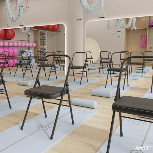 加厚款包邮Yoga瑜伽椅艾扬格辅具瑜伽椅PU面瑜珈椅辅助椅折叠椅
