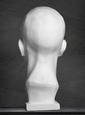 广东伯乐50cm艺青年石膏像人物头像美术素描石膏教具雕塑模型摆件