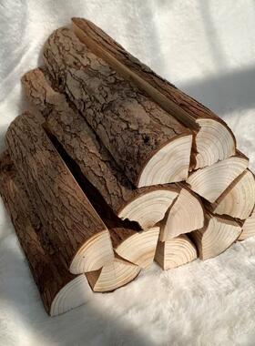 q683装饰木柴摆件壁炉陈列原木木材客厅橱窗天然简约现代拍摄道具