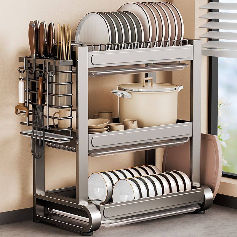 304不锈钢厨房置物架多功能碗盘碗碟收纳架碗筷碗柜碗架沥水架无,淘宝优惠券,粉丝福利购,淘宝优惠卷