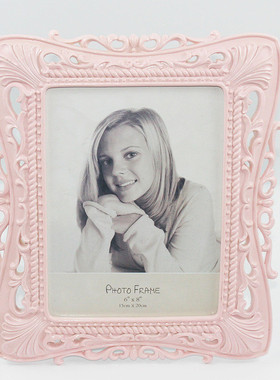 简约欧式复古摆台婚纱照创意工艺品摆件树脂相框乔迁工厂直销礼品