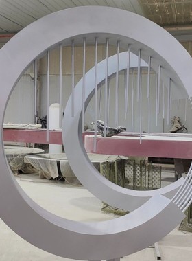 不锈钢雕塑定制大型耐候钢户外园林景观廊架金属镜面地标性雕塑