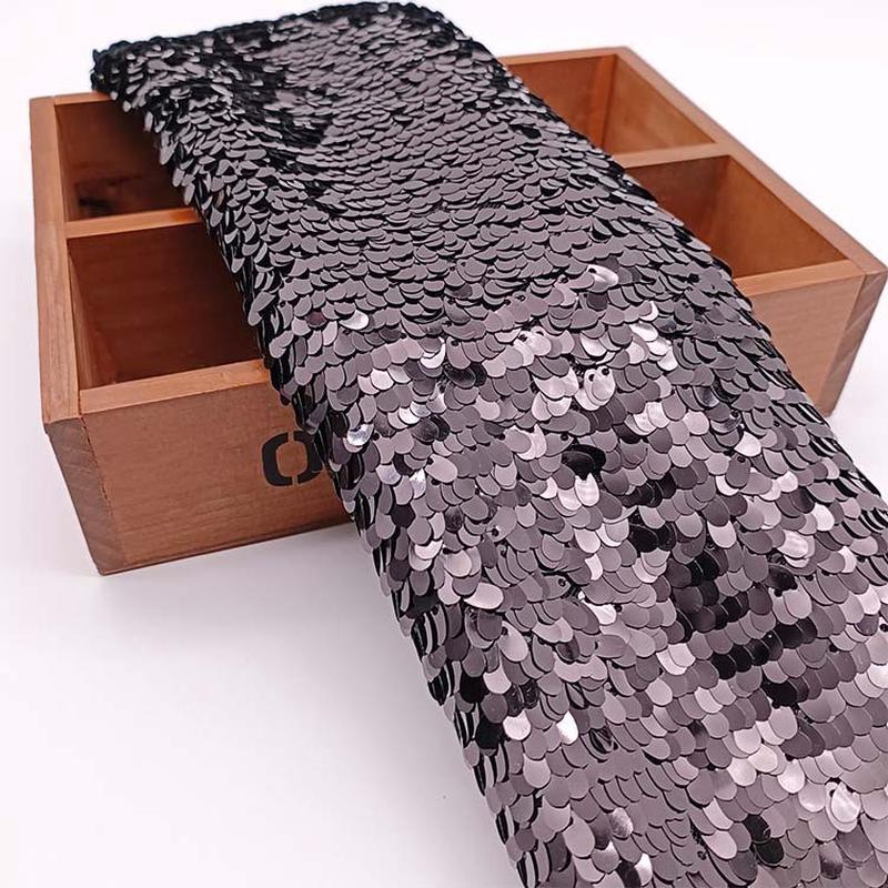 6厘材面料pet珠片绣服饰鞋瓜子亮片工艺品箱包布料电脑绣花辅料 - 图3