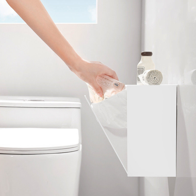 方形壁挂收纳筐 收纳盒 垃圾桶 置物筐 多功能家用盒置物浴室,淘宝优惠券,粉丝福利购,淘宝优惠卷