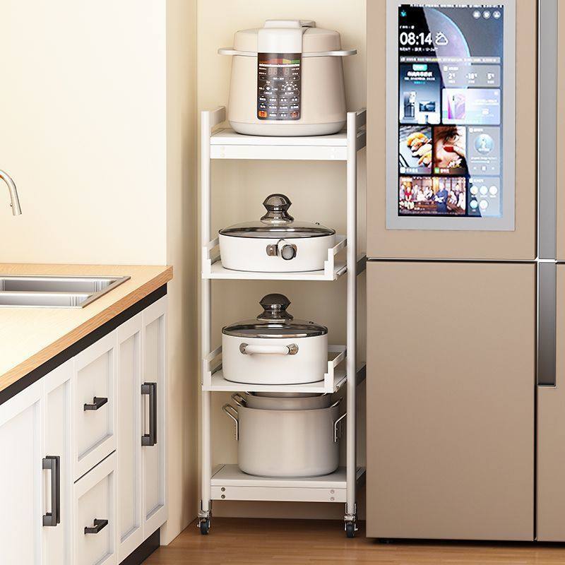 5V6厨房锅架置物架落地多层多功能储物架家用微波炉一体可抽拉收,淘宝优惠券,粉丝福利购,淘宝优惠卷
