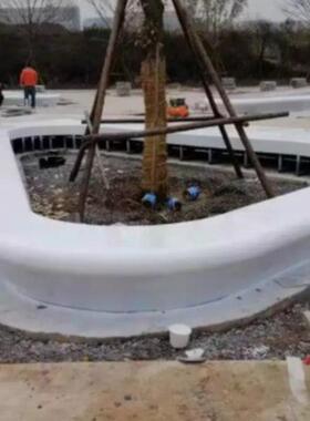 玻璃钢休闲围挡坐凳玻璃钢树池长条绿化坐凳小区花坛围边座椅