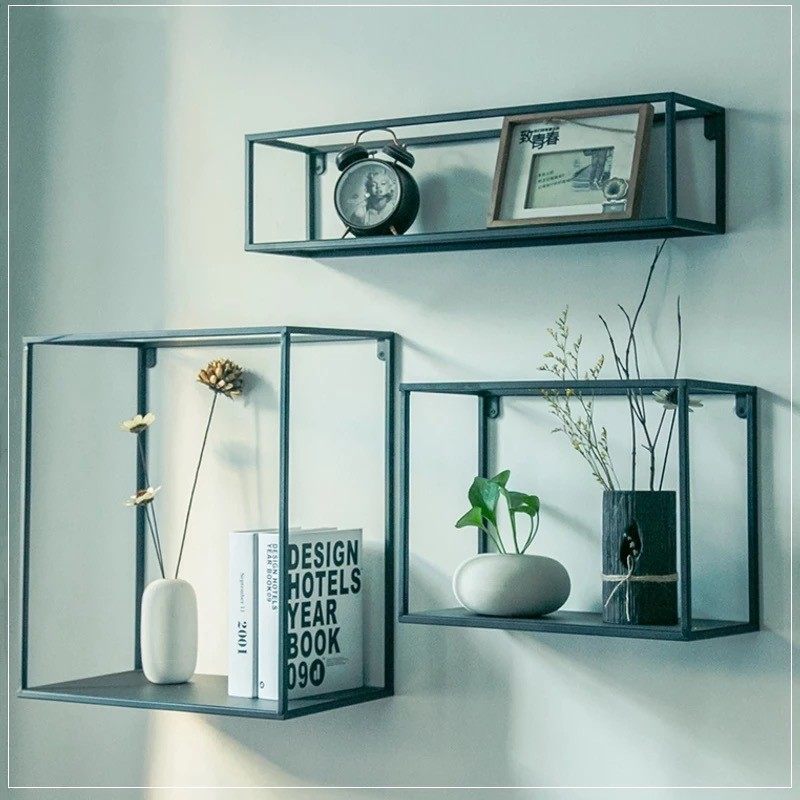 热销现代简约铁艺壁架家用客厅创意卧室墙上置物架组合花架墙上书,淘宝优惠券,粉丝福利购,淘宝优惠卷